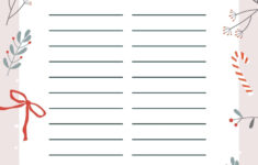 12 Free Christmas Wish List Printable Templates in Blank Christmas Wish List Template