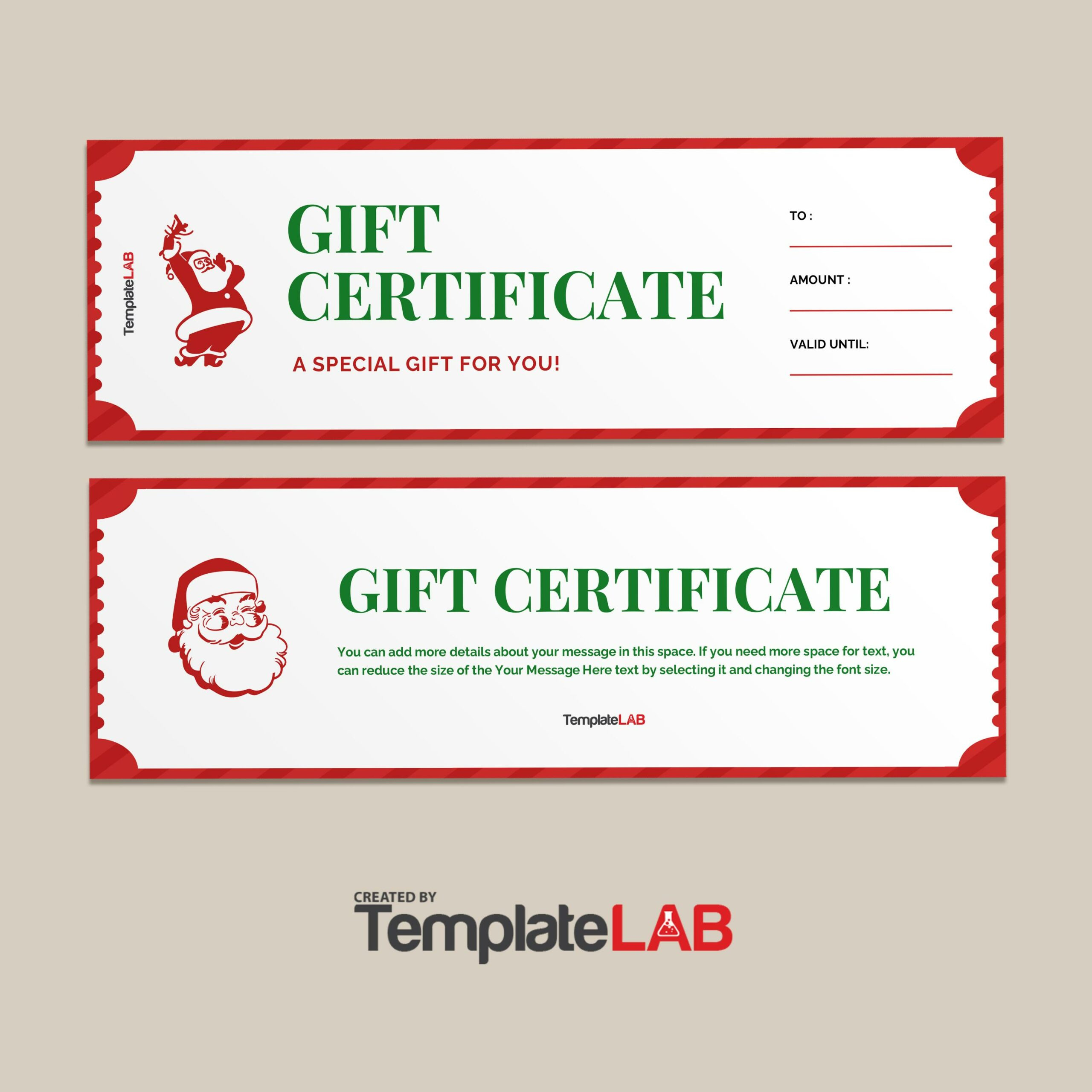 13 Free Christmas Gift Certificate Templates [Word, Pdf] ᐅ with Christmas Gift Voucher Template Free Download