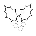 14 Holly Leaf Templates   Cassie Smallwood For Christmas Holly Template Printable