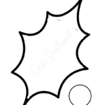 14 Holly Leaf Templates   Cassie Smallwood Regarding Christmas Holly Leaf Template