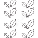 14 Holly Leaf Templates   Cassie Smallwood   Worksheets Library In Christmas Holly Leaf Template