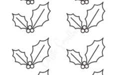 14 Holly Leaf Templates – Cassie Smallwood – Worksheets Library in Christmas Holly Leaf Template