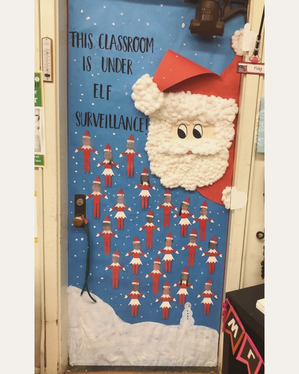 17 Christmas Door Decorations To Jingle Up Your Classroom with regard to Christmas Door Decoration Template