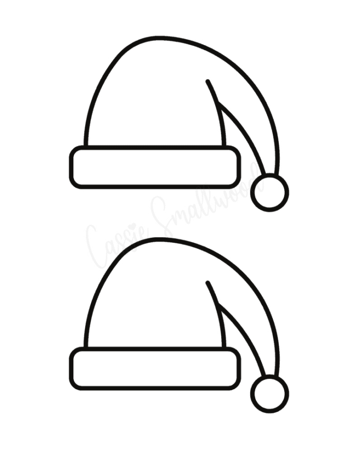 Christmas Hat Template Printable