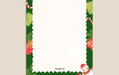 18 Free Christmas Borders [Word, Photoshop, Powerpoint] inside Christmas Border Document Template