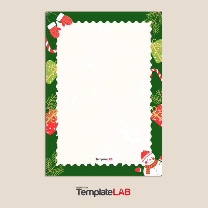 Christmas Border Document Template