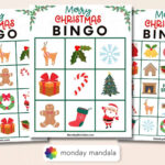 180 Christmas Bingo Cards (Free Pdf Printables) Inside Christmas Bingo Template Free