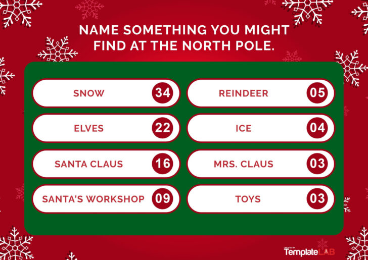 Christmas Family Feud Template Christmas Family Feud Template