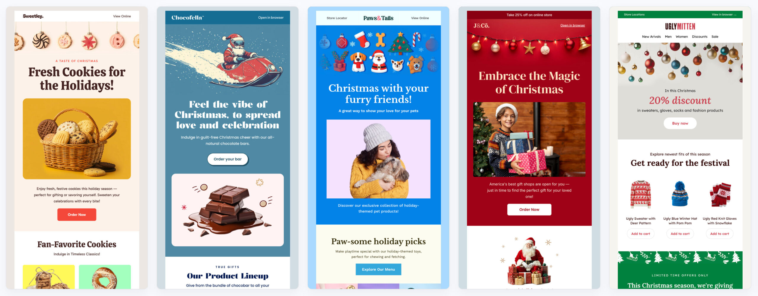 20+ Christmas Newsletter Examples And High-Converting Ideas throughout Christmas Gift Email Template