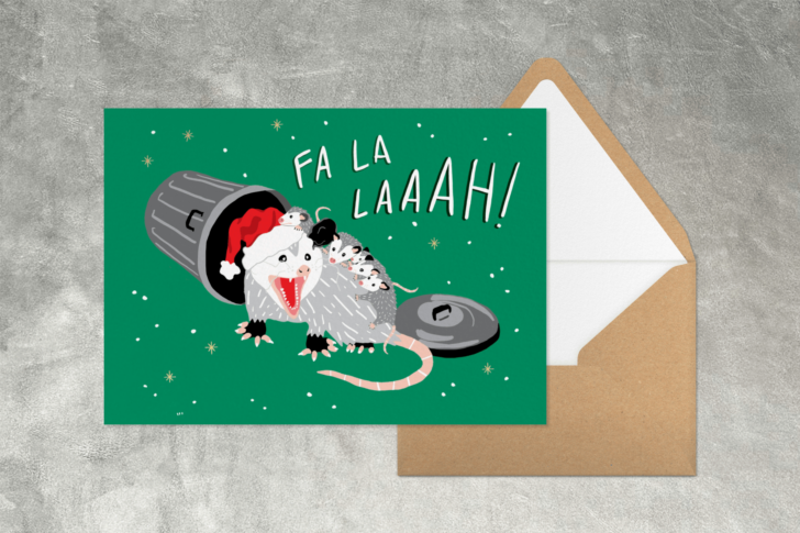 Cheesy Christmas Card Template