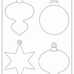 200 Printable Christmas Ornaments (Free Templates) Pertaining To Christmas Bulb Ornament Template