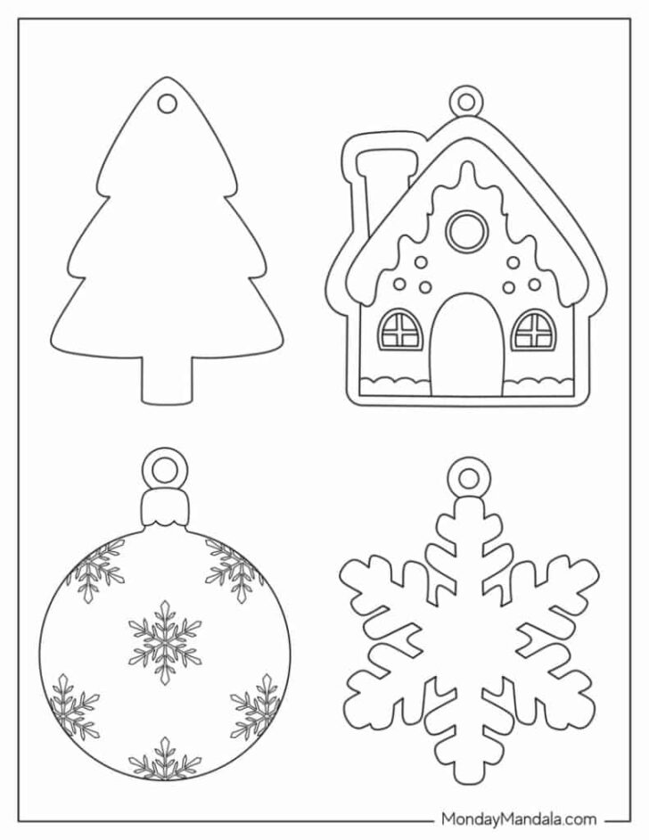 Christmas Bauble Template Free