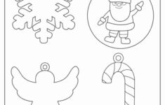 200 Printable Christmas Ornaments (Free Templates) with Christmas Decoration Template Free Printable