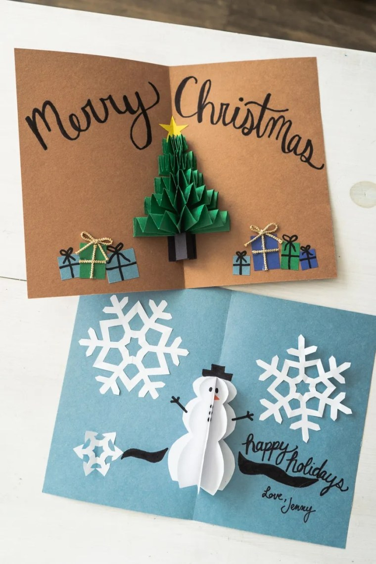 22 Christmas Card Ideas To Diy - Easy Homemade Christmas Cards regarding Christmas Card Diy Template