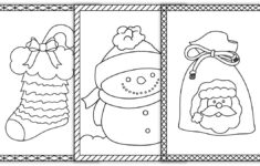 3 Cute Free Printable Holiday Cards To Color (For Kids & Adults pertaining to Christmas Card Template For Kids To Color