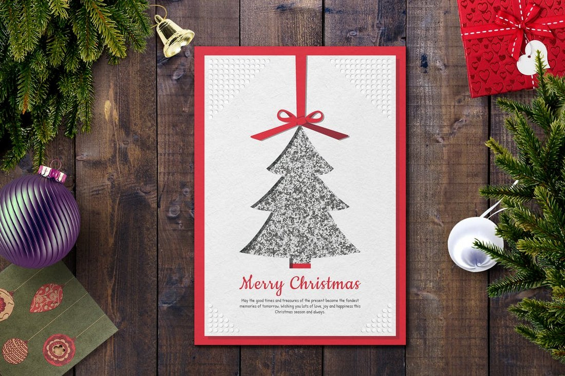 30+ Best Christmas Card Templates For Photoshop | Design Shack inside Christmas Card Making Template