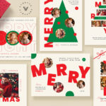 30+ Best Christmas Card Templates For Photoshop | Design Shack Regarding Christmas Card Publisher Template