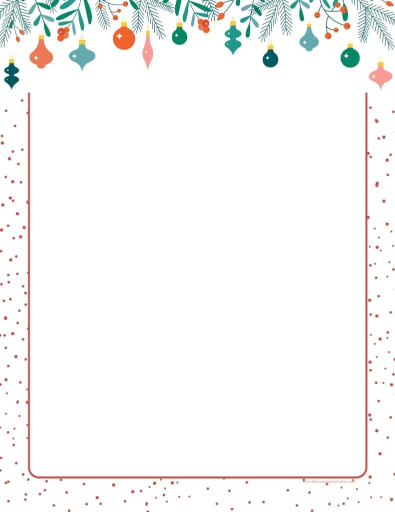 30+ Free Printable Christmas Border Printable Templates - The for Christmas Border Template Free Download