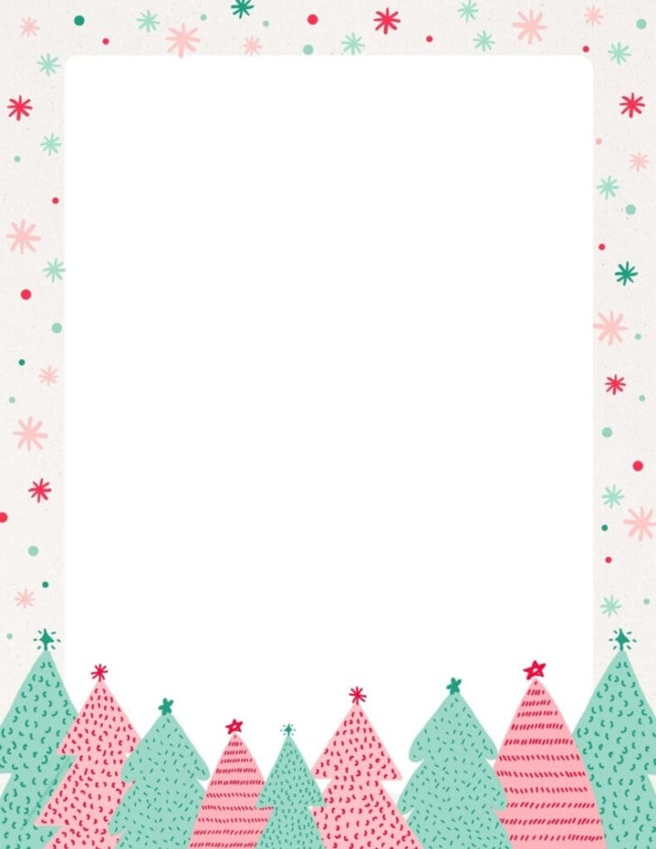 Christmas Gift Tag Border Template