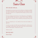 30+ Free Santa Letter Templates To Print & Use (Right Now!)   Your With Christmas Eve Santa Letter Template