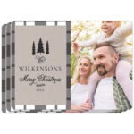 3X4 Magnet, Set Of 3 Cabin Christmas | Walmart Photo Pertaining To Christmas Card Template Walmart
