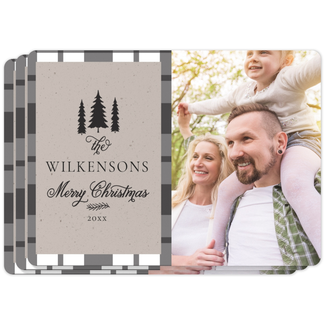 3X4 Magnet, Set Of 3 Cabin Christmas | Walmart Photo pertaining to Christmas Card Template Walmart
