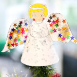 4 Printable Tree Topper Templates For Christmas Craft | Teach Starter Within Christmas Angel Tree Topper Template