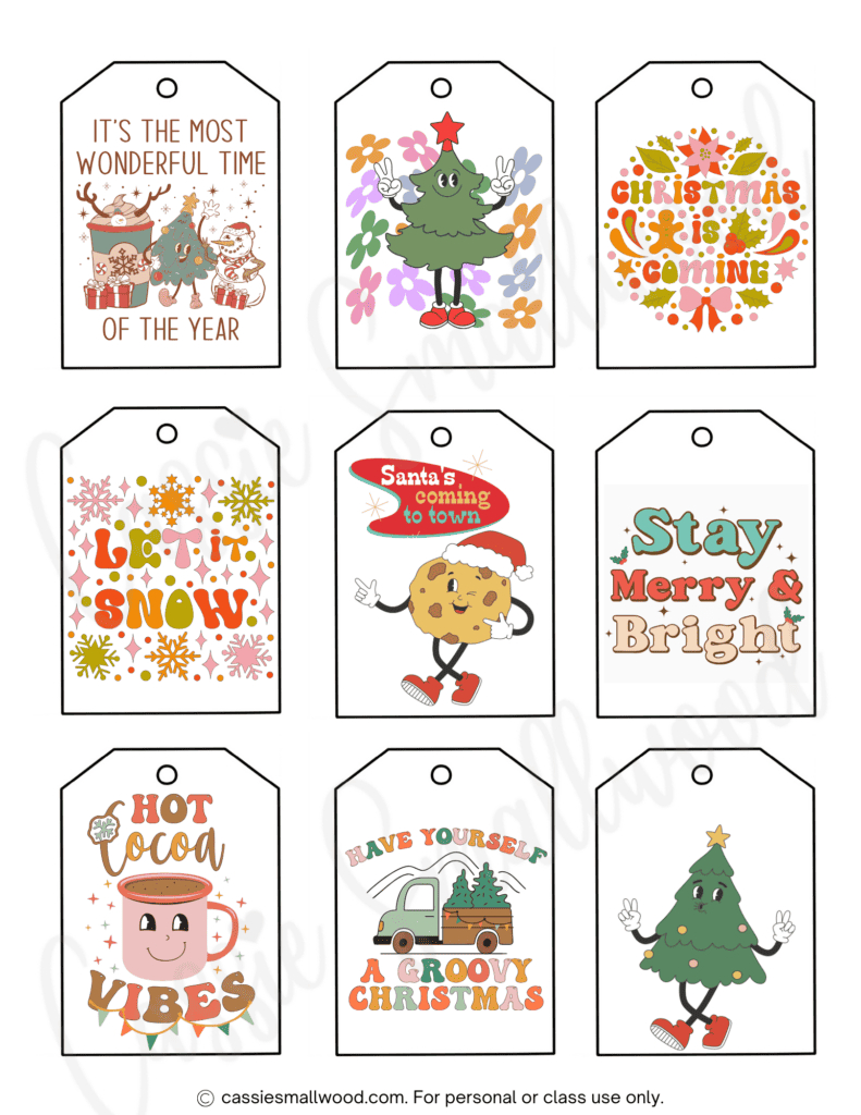 400+ Cutest Printable Christmas Tags (Free Pdf) - Cassie Smallwood intended for Christmas Gift Template Printable