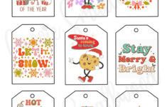 400+ Cutest Printable Christmas Tags (Free Pdf) – Cassie Smallwood with Christmas Gift Printable Template