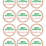 400+ Cutest Printable Christmas Tags (Free Pdf)   Cassie Smallwood Within Christmas Gift Tag Template Circle
