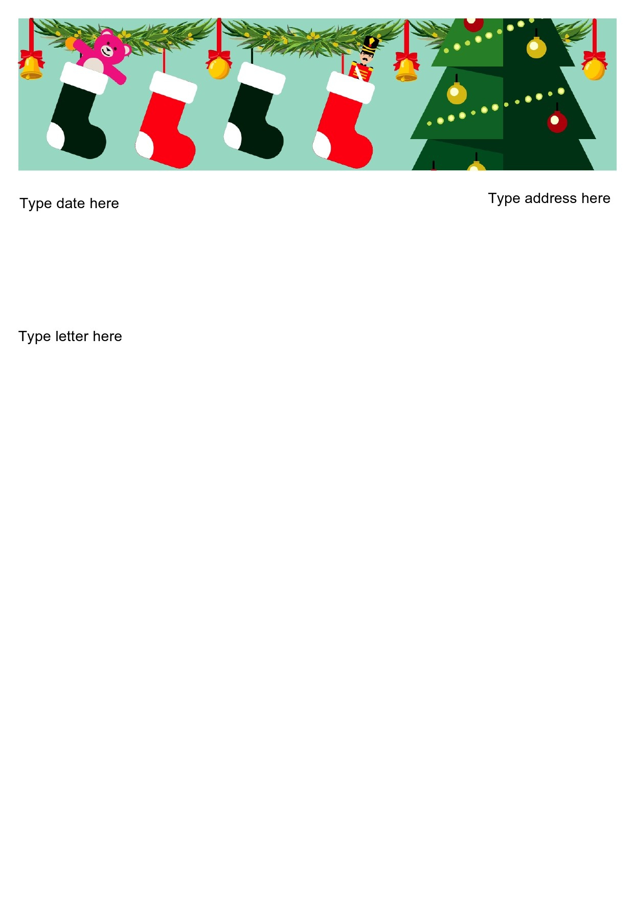 45 Printable Christmas Letter Templates [100% Free] ᐅ Templatelab inside Christmas Card Letter Template Free