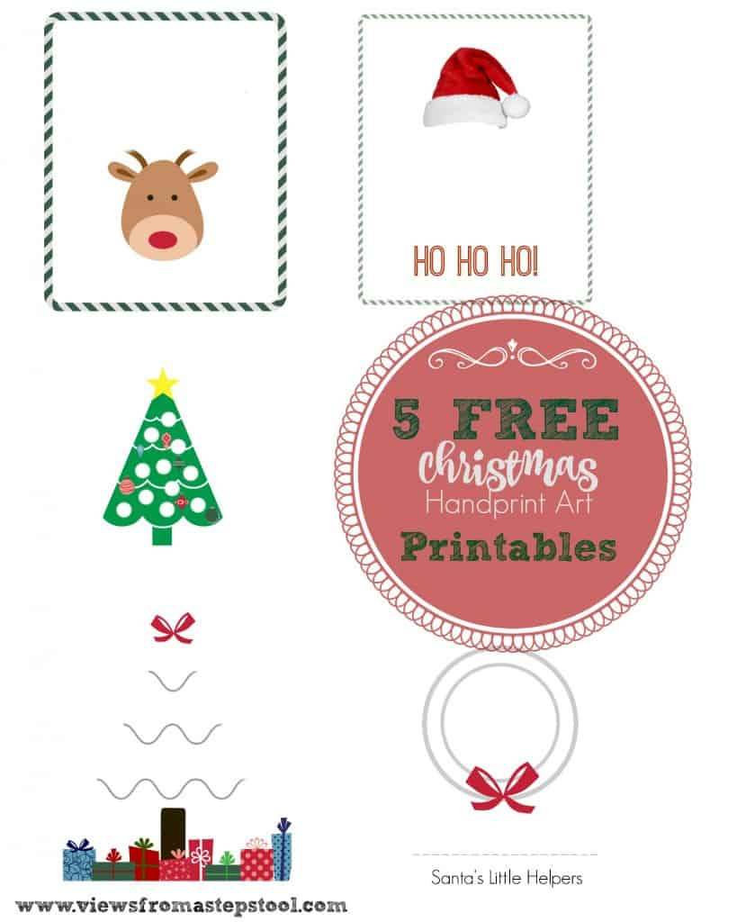 5 Christmas Handprint Art Templates For Gifting, Decor Or Fun! within Christmas Handprint Art Template