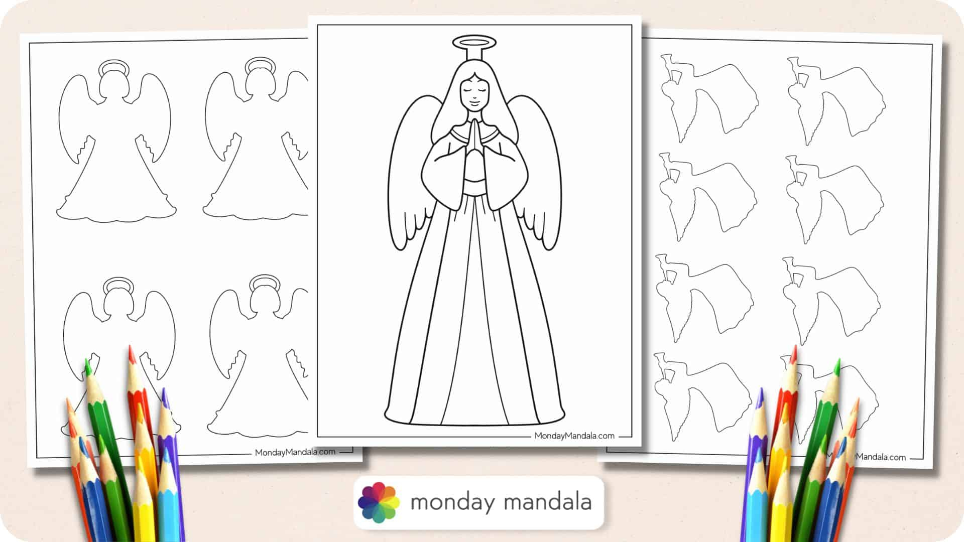 60 Angel Templates (Free Pdf Printables) inside Christmas Angel Face Template