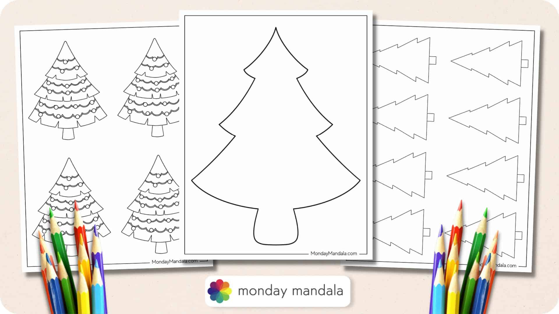 60 Christmas Tree Templates (Free Pdf Printables) inside 4 Inch Christmas Tree Template