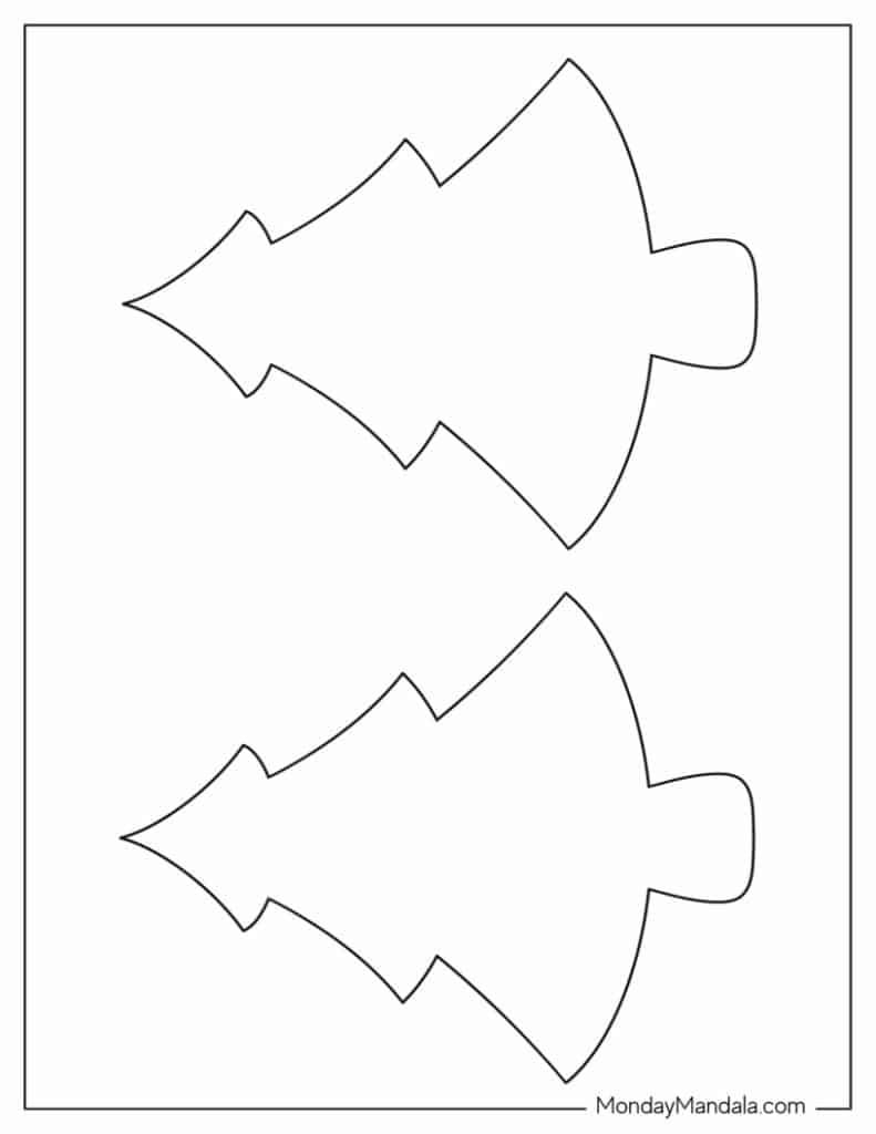60 Christmas Tree Templates (Free Pdf Printables) pertaining to Basic Christmas Tree Template