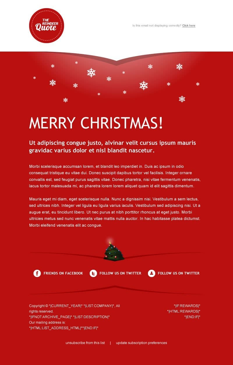 60 Mailchimp Template Designs We Did For Mailchimp - Duckduckchimp inside Christmas Email Template Mailchimp