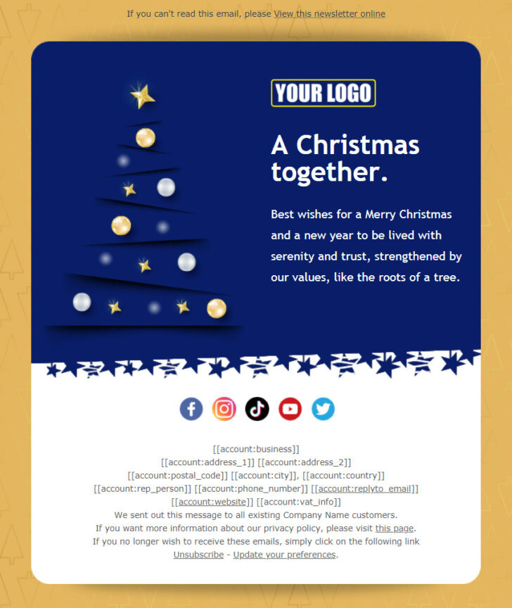 Christmas Email Greetings Template Christmas Email Greetings Template