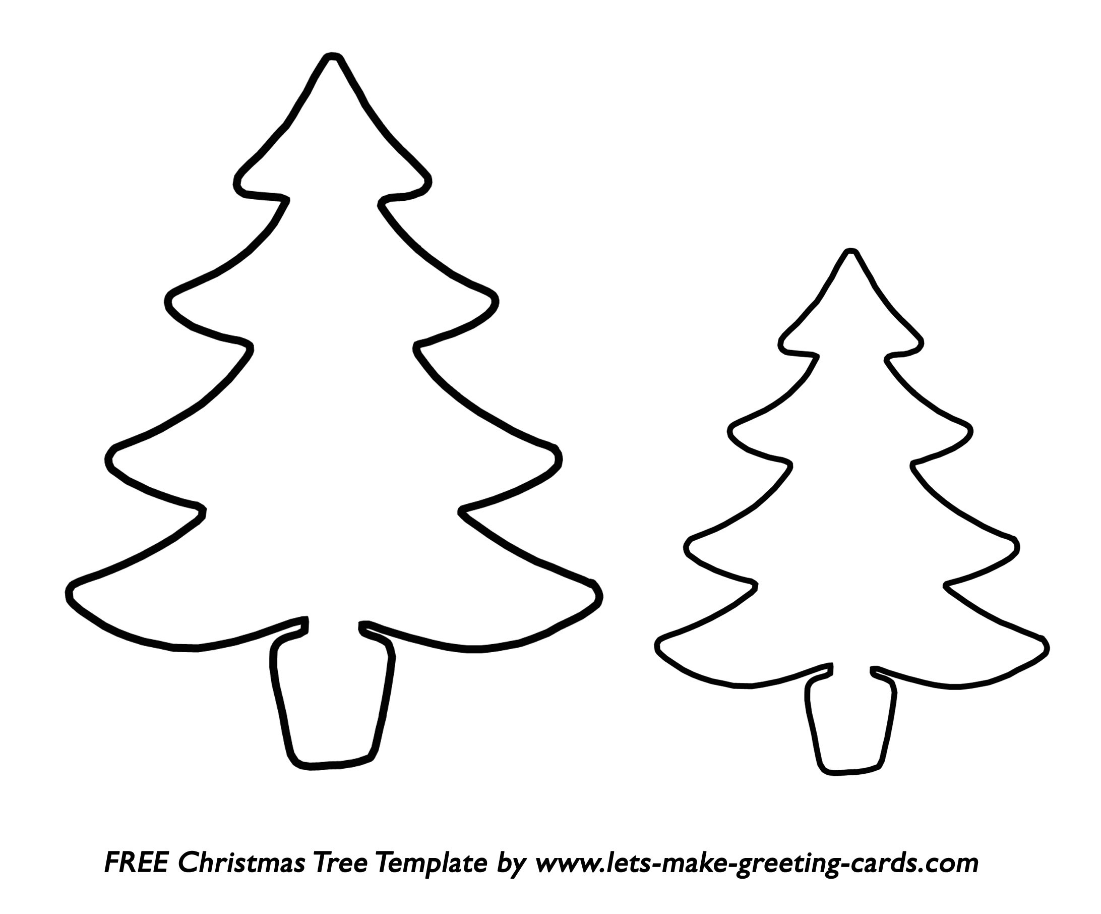 8 Free Christmas Tree Templates throughout 4 Inch Christmas Tree Template
