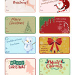 8Pcs Editable And Printable Aesthetic Christmas Gift Cards/Gift Intended For Christmas Card Tags Template