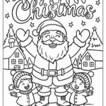 94 Santa Coloring Pages (Free Pdf Printables) With Regard To Christmas Colouring In Template