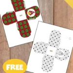 A3 And A4 Christmas Gift Box Template To Colour In Regarding Christmas Box Template To Colour