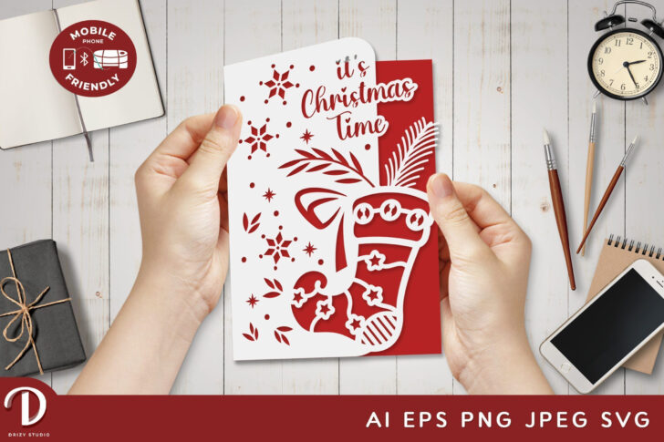 Christmas Card Template For Cricut Christmas Card Template For Cricut