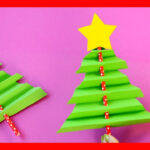 Accordion Paper Christmas Tree   Fun Christmas Crafts For Kids Within Accordion Paper Christmas Tree Template