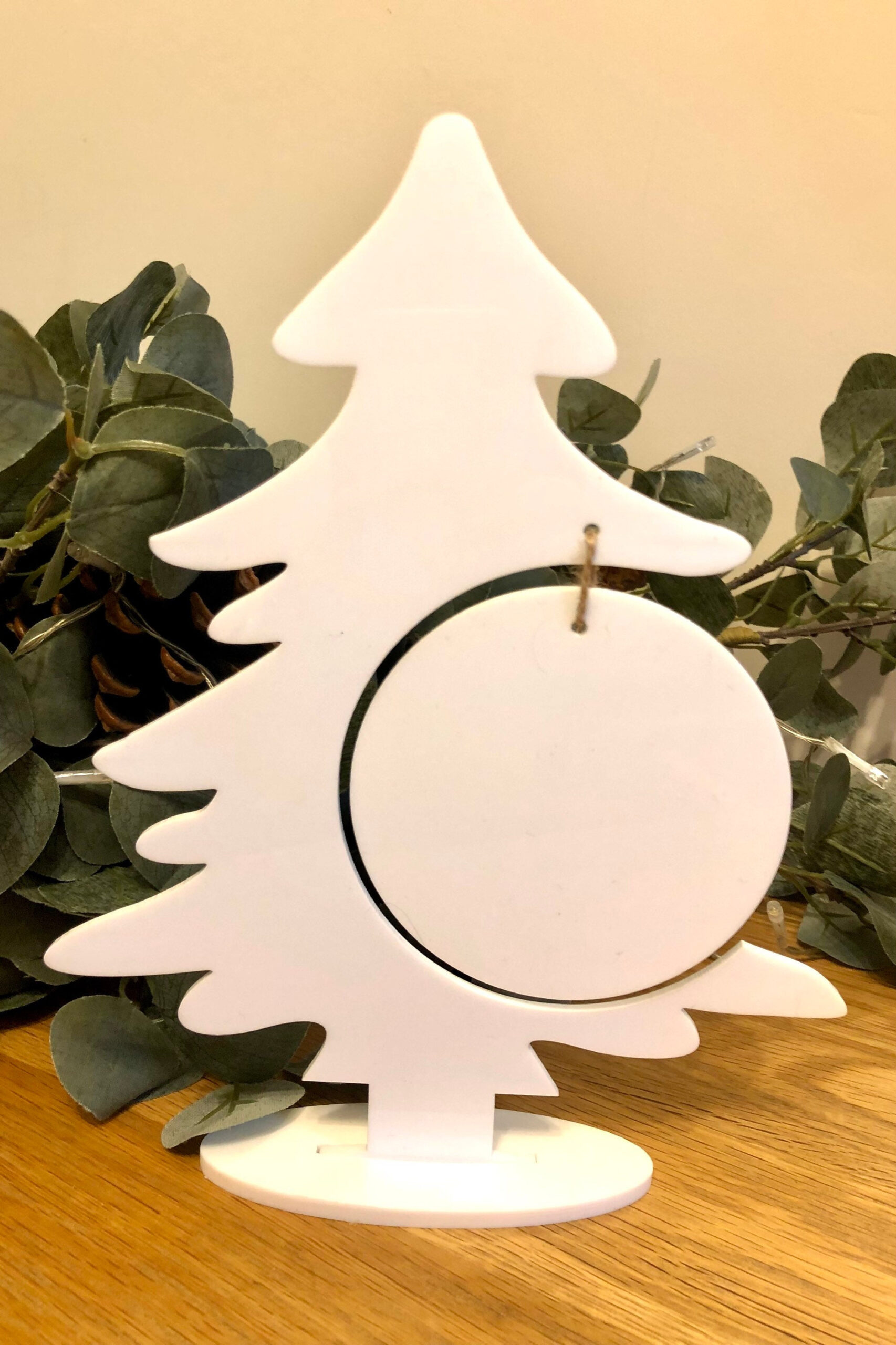 Acrylic Blank Christmas Tree Plus Stand With Optional Bauble intended for Acrylic Christmas Tree Template