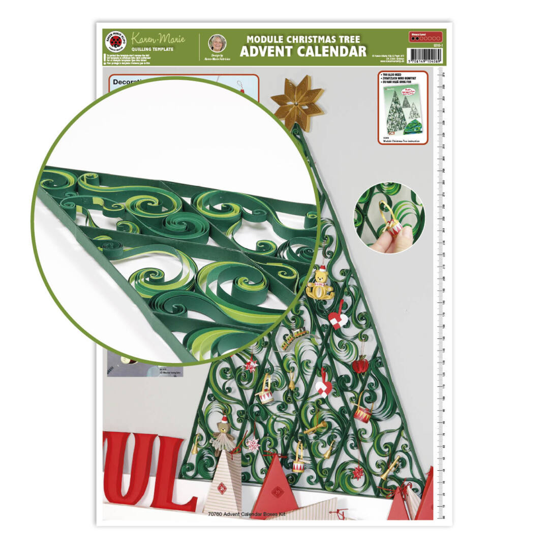 Advent Calendar Module Christmas Tree Template for Advent Calendar Christmas Tree Template
