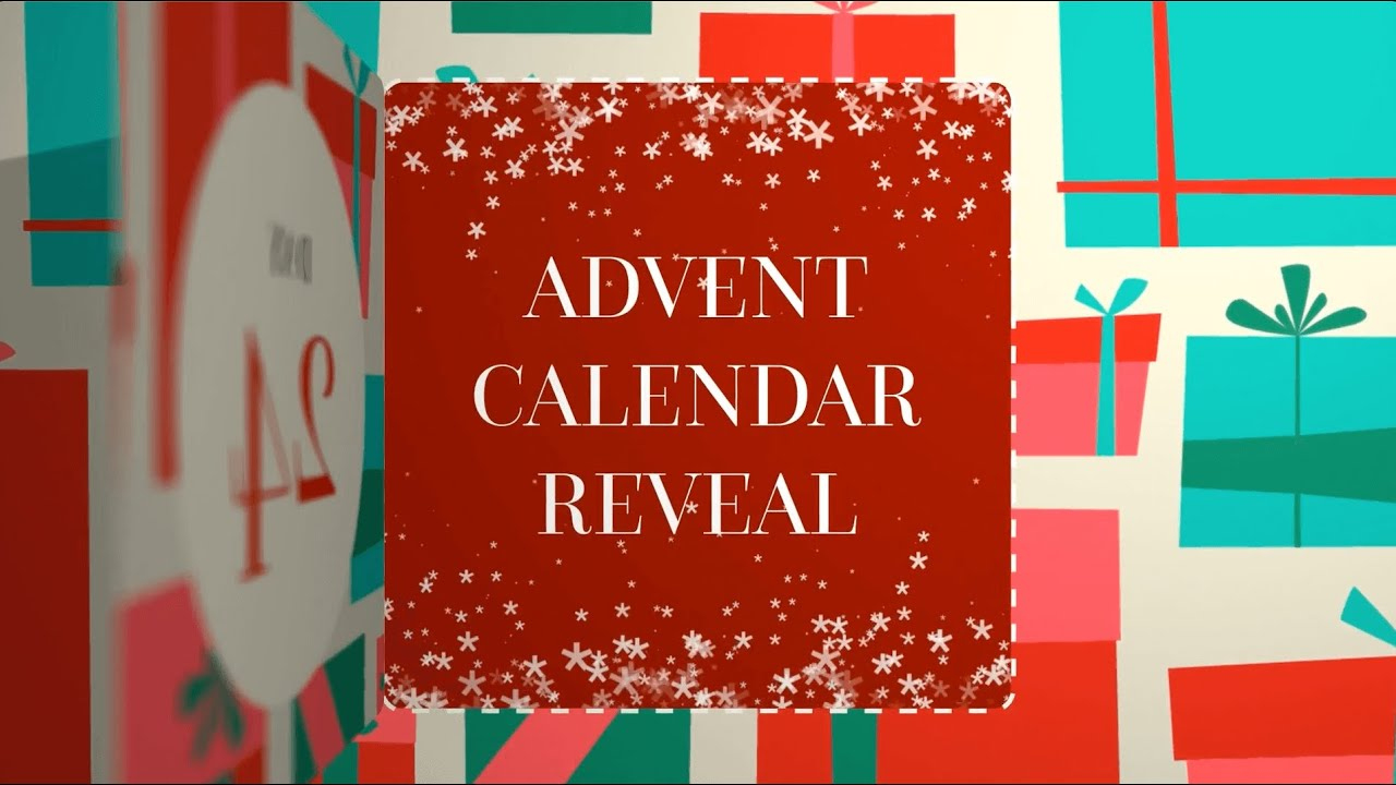 Advent Calendar Window Reveals For After Effects with regard to Christmas Advent Calendar Video Template