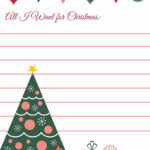All I Want For Christmas Printable Wish List   Daily Dish Magazine With All I Want For Christmas Template