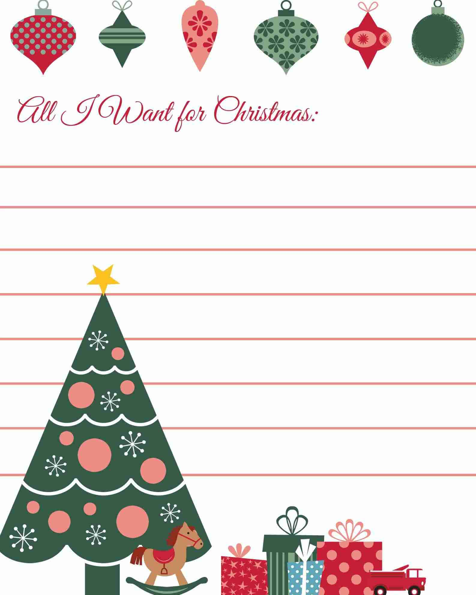 All I Want For Christmas Printable Wish List - Daily Dish Magazine with regard to All I Want For Christmas List Template