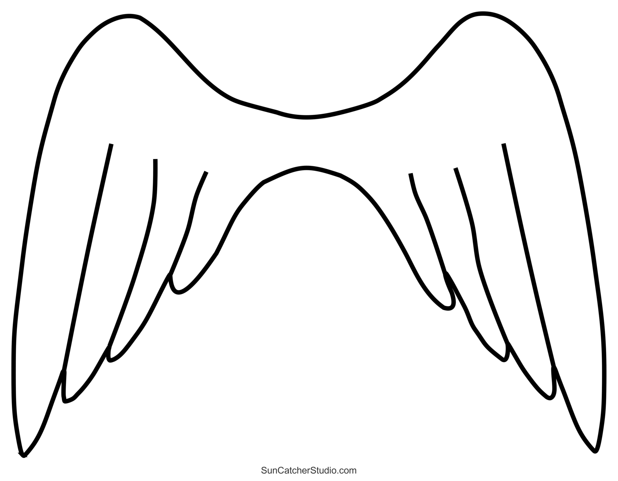 Angel Templates And Stencils (Free Printable Patterns) – Free for Christmas Angel Wings Template