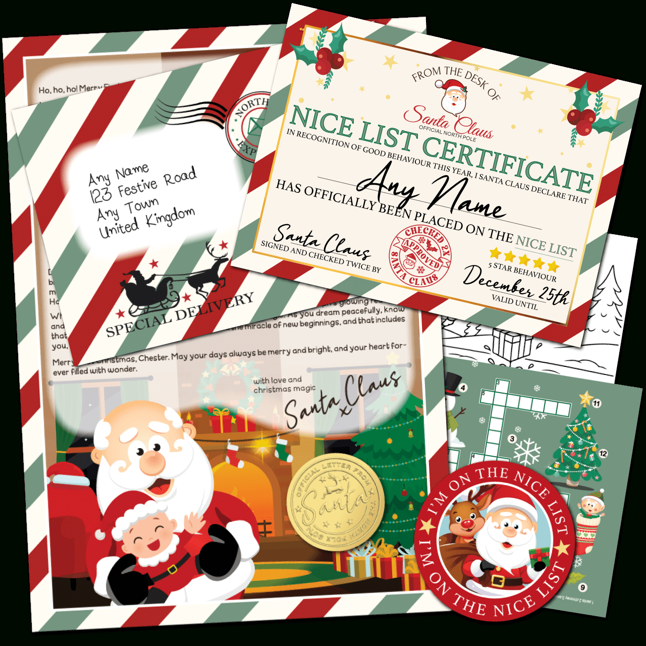 Baby First Christmas Letter 2025 – Personalised Letter From Santa in Baby'S First Christmas Santa Letter Template